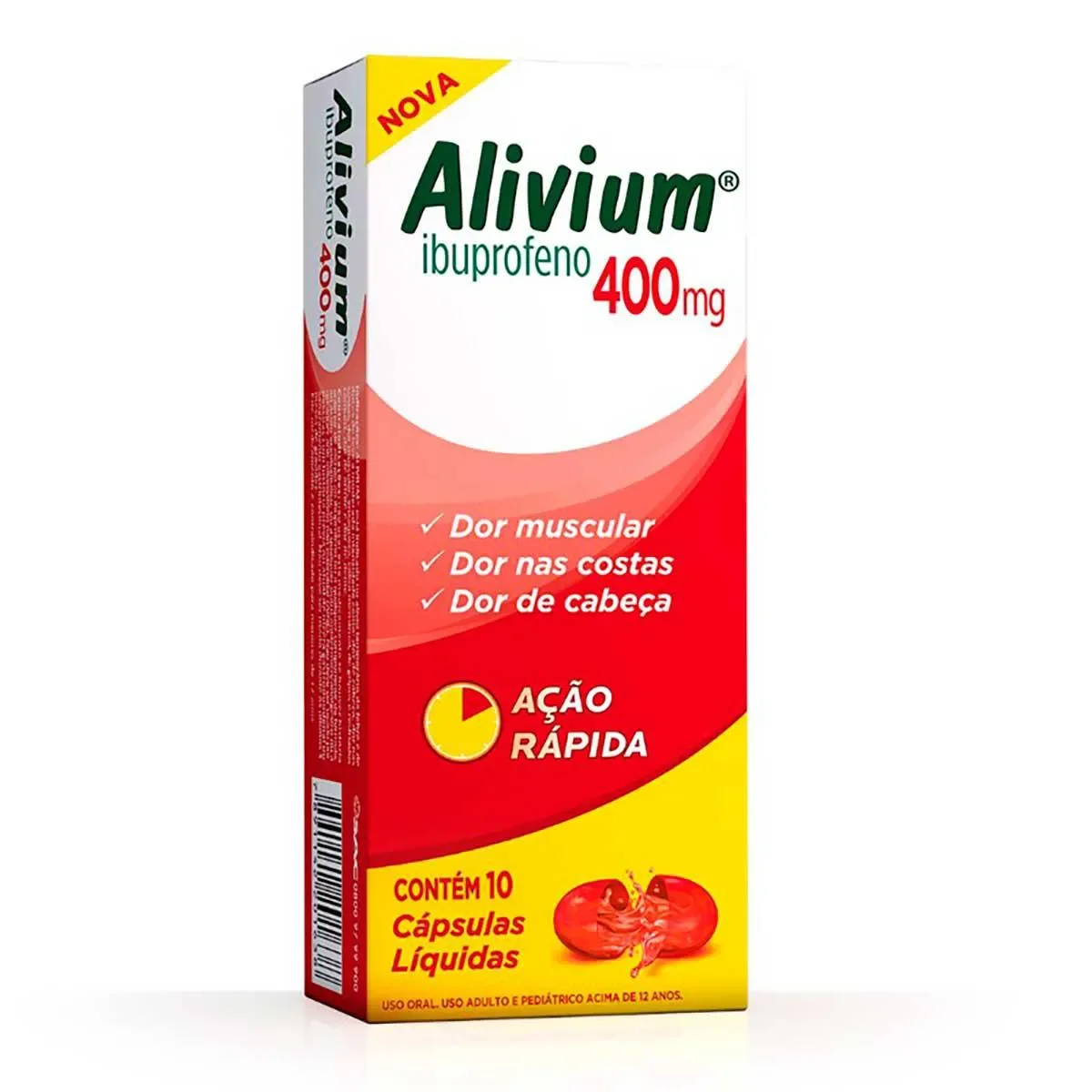 ALIVIUM 400MG C/10 CAP GEL