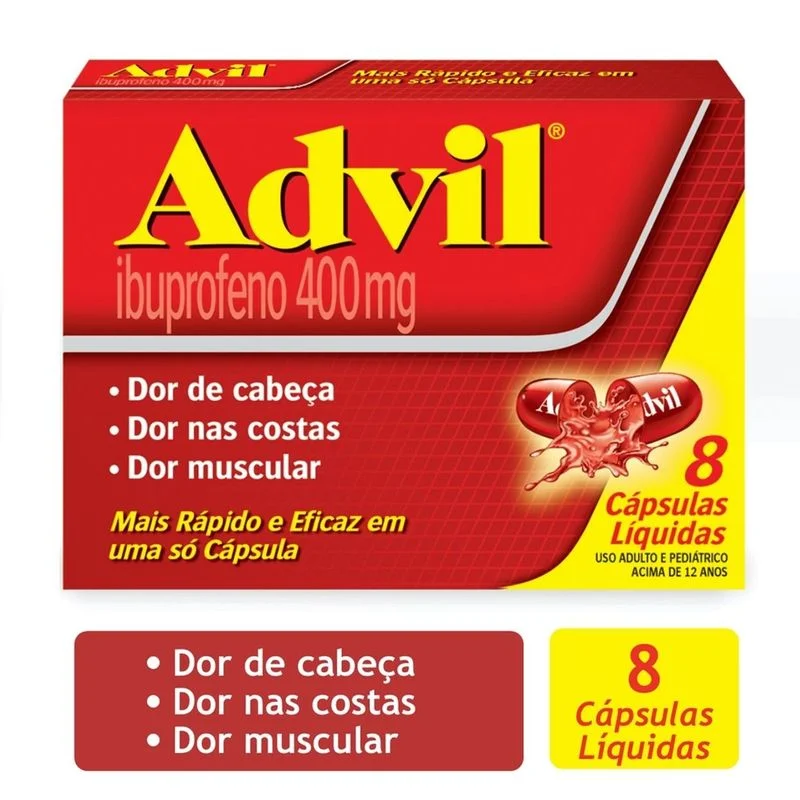 ADVIL 400MG C/8 CAPS