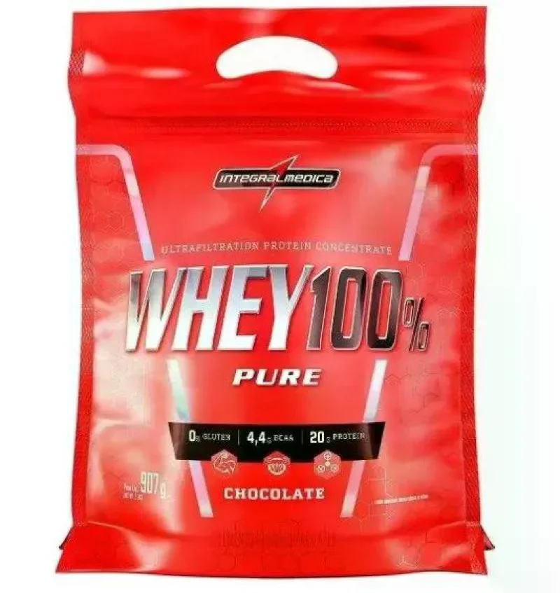 100% SUPER WHEY 900G (REFIL) CHOCOLATE